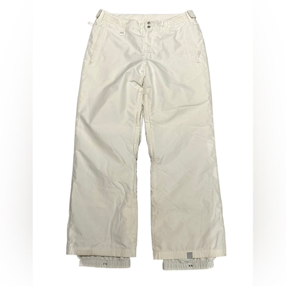 Roxy Women’s XL 38 x 32 White Ski Pants Vented Thighs AdjustableWaist